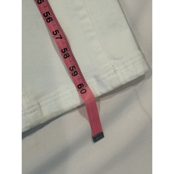 Alice + Olivia Women's White Chels Corset Denim Jumpsuit Size 25 - Picture 6 of 6